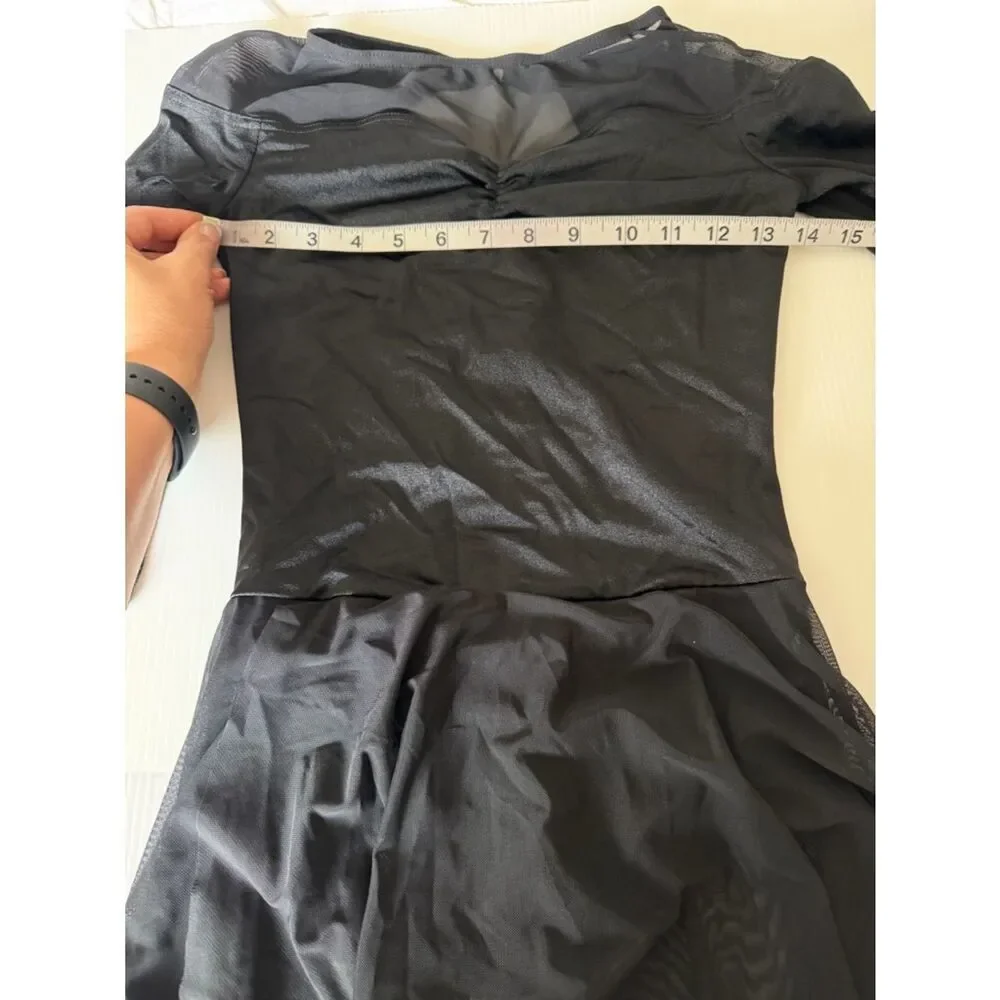 Weissman solo Dance Costume black custom dress A Million Dreams 14663 SA adult